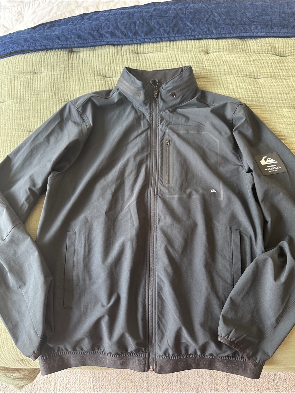 Quiksilver Men's Black Waterman Bomber Jacket